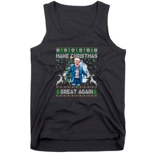 Make Christmas Great Again Ugly Sweaters Funny Trump 47 Xmas Sweatshirt Tank Top