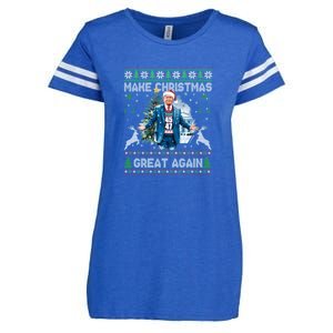 Make Christmas Great Again Ugly Sweaters Funny Trump 47 Xmas Sweatshirt Enza Ladies Jersey Football T-Shirt