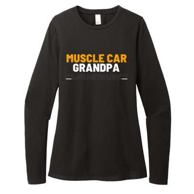 Muscle Car Grandpa For Vintage Car Lovers Womens CVC Long Sleeve Shirt