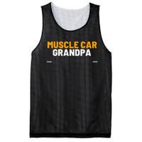 Muscle Car Grandpa For Vintage Car Lovers Mesh Reversible Basketball Jersey Tank