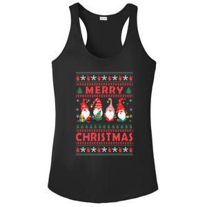 Merry Christmas Gnomies Family Matching Pajamas Ugly Gnome Meaningful Gift Ladies PosiCharge Competitor Racerback Tank