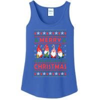 Merry Christmas Gnomies Family Matching Pajamas Ugly Gnome Meaningful Gift Ladies Essential Tank