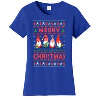 Merry Christmas Gnomies Family Matching Pajamas Ugly Gnome Meaningful Gift Women's T-Shirt