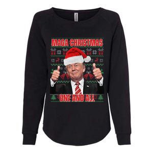 Make Christmas Great Again Trump Pajamas Ugly (8) Womens California Wash Sweatshirt