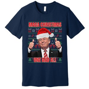 Make Christmas Great Again Trump Pajamas Ugly (8) Premium T-Shirt