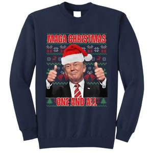 Make Christmas Great Again Trump Pajamas Ugly (8) Tall Sweatshirt