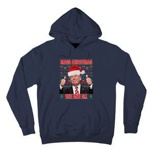 Make Christmas Great Again Trump Pajamas Ugly (8) Tall Hoodie