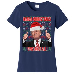 Make Christmas Great Again Trump Pajamas Ugly (8) Women's T-Shirt