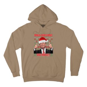 Make Christmas Great Again Trump Pajamas Ugly (8) Hoodie