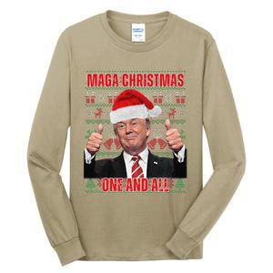 Make Christmas Great Again Trump Pajamas Ugly (8) Tall Long Sleeve T-Shirt