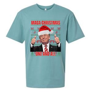 Make Christmas Great Again Trump Pajamas Ugly (8) Sueded Cloud Jersey T-Shirt