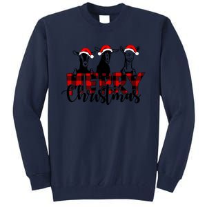 Merry Christmas Goat Funny Xmas Goat Funny Goat Tall Sweatshirt