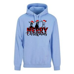 Merry Christmas Goat Funny Xmas Goat Funny Goat Unisex Surf Hoodie