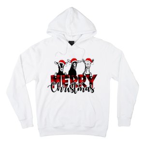 Merry Christmas Goat Funny Xmas Goat Funny Goat Hoodie