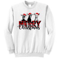 Merry Christmas Goat Funny Xmas Goat Funny Goat Sweatshirt