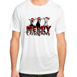 Merry Christmas Goat Funny Xmas Goat Funny Goat Adult ChromaSoft Performance T-Shirt