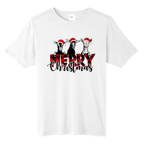 Merry Christmas Goat Funny Xmas Goat Funny Goat Tall Fusion ChromaSoft Performance T-Shirt