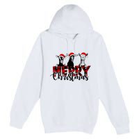 Merry Christmas Goat Funny Xmas Goat Funny Goat Premium Pullover Hoodie