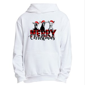 Merry Christmas Goat Funny Xmas Goat Funny Goat Urban Pullover Hoodie