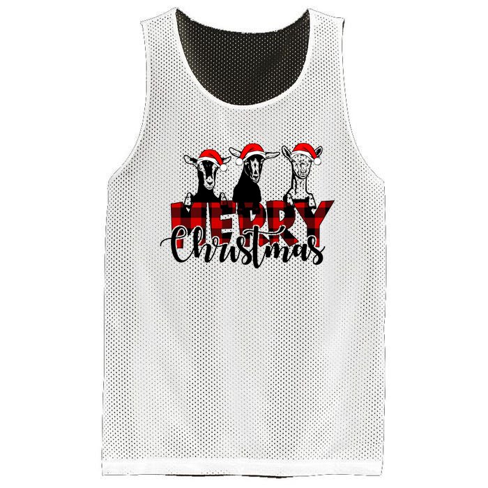 Merry Christmas Goat Funny Xmas Goat Funny Goat Mesh Reversible Basketball Jersey Tank