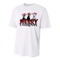 Merry Christmas Goat Funny Xmas Goat Funny Goat Performance Sprint T-Shirt