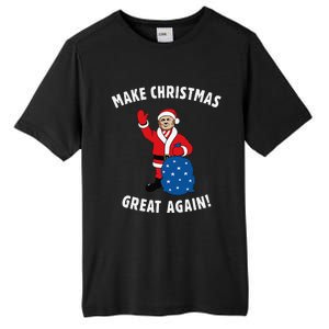 Make Christmas Great Again! Santa Trump Funny Tall Fusion ChromaSoft Performance T-Shirt