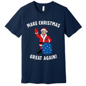 Make Christmas Great Again! Santa Trump Funny Premium T-Shirt