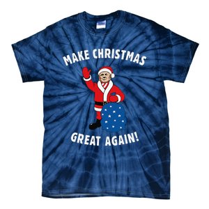 Make Christmas Great Again! Santa Trump Funny Tie-Dye T-Shirt