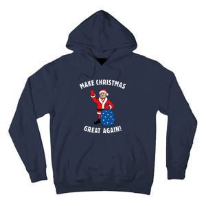 Make Christmas Great Again! Santa Trump Funny Tall Hoodie