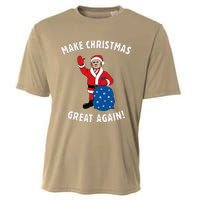 Make Christmas Great Again! Santa Trump Funny Cooling Performance Crew T-Shirt