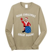 Make Christmas Great Again! Santa Trump Funny Long Sleeve Shirt