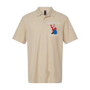 Make Christmas Great Again! Santa Trump Funny Softstyle Adult Sport Polo