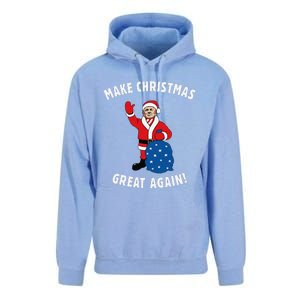 Make Christmas Great Again! Santa Trump Funny Unisex Surf Hoodie