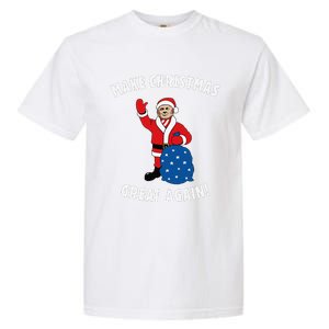 Make Christmas Great Again! Santa Trump Funny Garment-Dyed Heavyweight T-Shirt