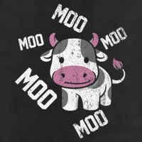 Moo Cow Gift 7 Panel Mesh Trucker Snapback Hat