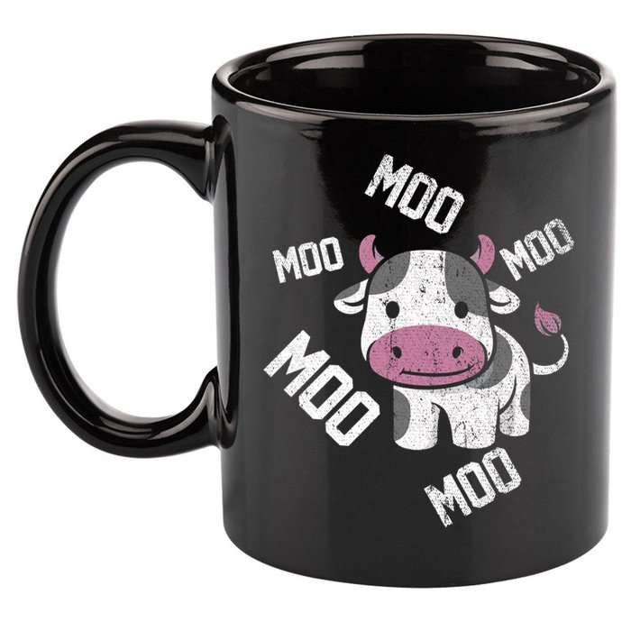 Moo Cow Gift 11oz C Handle Ceramic Mug