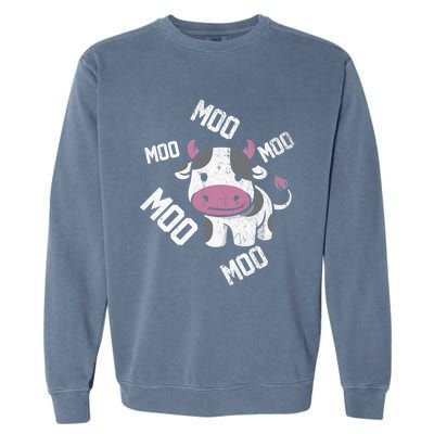 Moo Cow Gift Garment-Dyed Sweatshirt