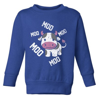 Moo Cow Gift Toddler Sweatshirt