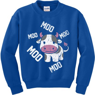 Moo Cow Gift Kids Sweatshirt