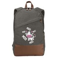 Moo Cow Gift Cotton Canvas Backpack
