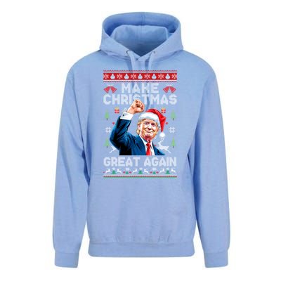 Make Christmas Great Again Funny Trump Ugly Christmas 2024 Gift Unisex Surf Hoodie