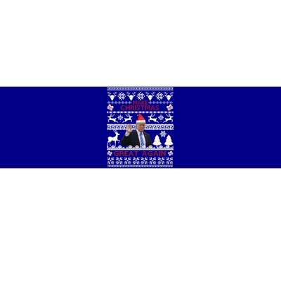 Make Christmas Great Again Trump 2024 Funny Ugly Christmas Great Gift Bumper Sticker