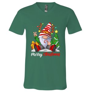 Merry Christmas Gnome Family Christmas V-Neck T-Shirt