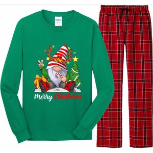 Merry Christmas Gnome Family Christmas Long Sleeve Pajama Set