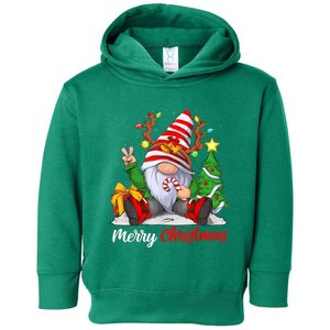 Merry Christmas Gnome Family Christmas Toddler Hoodie