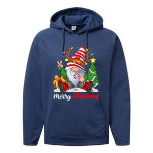 Merry Christmas Gnome Family Christmas Performance Fleece Hoodie