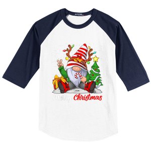 Merry Christmas Gnome Family Christmas Baseball Sleeve Shirt