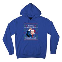 Make Christmas Great Again Funny Trump Ugly Christmas 2024 Gift Hoodie