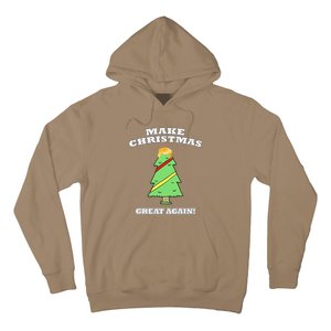 Make Christmas Great Again Tree With Decorations Trump Hair Hoodie