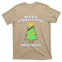 Make Christmas Great Again Tree With Decorations Trump Hair T-Shirt